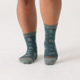 Wide Open Foliage Lightweight Micro Crew Socks Women's