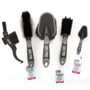 Muc-Off 5 Piece Brush Set with Storage Bag