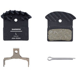 Shimano J05A-RF Disc Brake Pad and Spring - Resin Compound, Finned Aluminum Back Plate