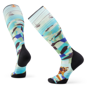 Smartwool Ski Targeted Cushion Bear Country Print OTC Socks Men's