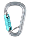 Edelrid HMS Bruce Steel Triple FG Locking Carabiners