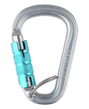 Edelrid HMS Bruce Steel Triple FG Locking Carabiners