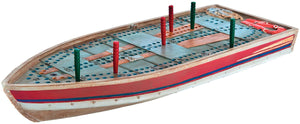 Outside Inside Tin Boat Cribbage Board