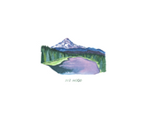 Erin Vaughan Mt Hood Art Print