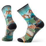 Smartwool Hike Light Cushion Alpine Trail Print Crew Socks Men's