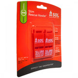 Sol Slim Rescue Howler Whistle 2/Pack